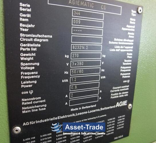 Used AGIE AGIECUT 100 CD - wire EDM machine | Asset-Trade