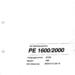 GLEASON PFAUTER - PE 1600/2000 Technical Data | Asset-Trade