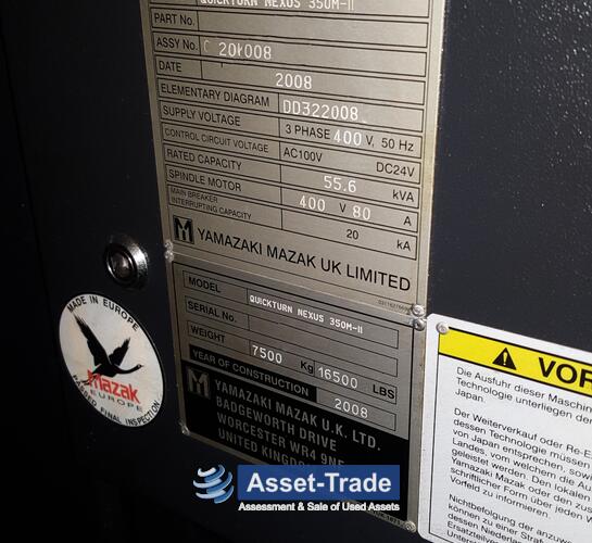 MAZAK QT NEXUS 350-ii M - Linear guideways, axis drives and travel envelope