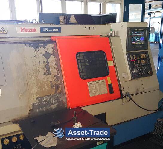 Used MAZAK Super Quick Turn 15M for Sale, CNC Lathe, Front | Asset-Trade