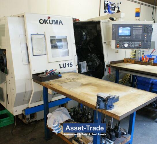 Gebrauchte OKUMA LU 15 2 ST - Frontansicht und Maschinenübersicht