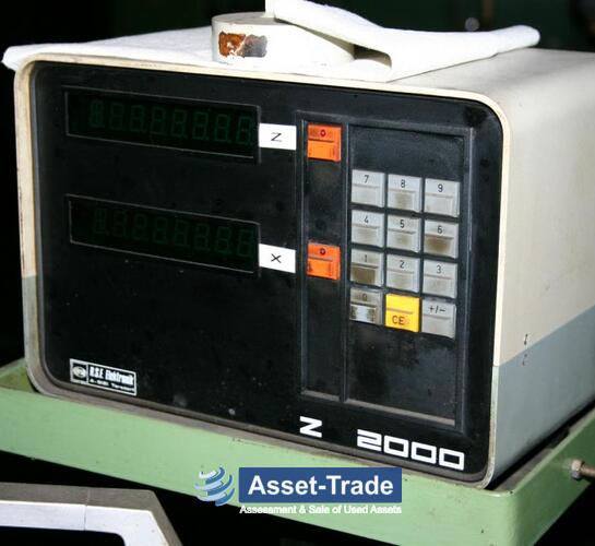 VDF BOEHRINGER V800K - Machining envelope, main spindle and chuck