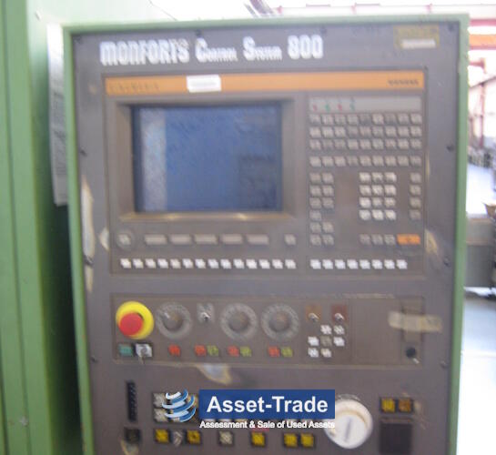 MONFORTS MNC 5 - Machining envelope, main spindle and chuck