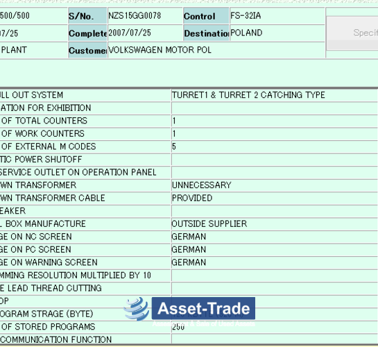 De MORI SEIKI - NZ-S1500 / 500 Torno de eje | Asset-Trade