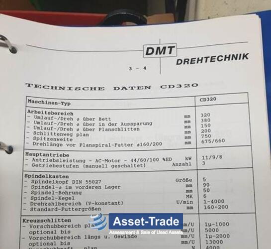 Б / у Цикл токарный станок DMT KERN CD 320 на продажу недорого | Asset-Trade