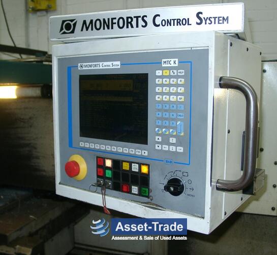 MONFORTS KNC 6 - Machining envelope, main spindle and chuck