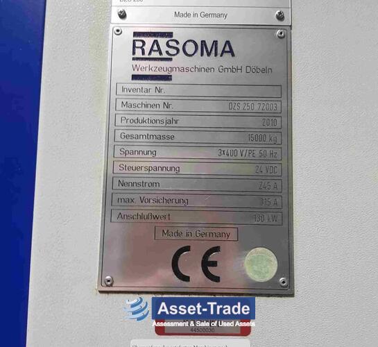 Second Hand RASOMA V DZS 250-2 vertical two-spindle turning center for Sale | Asset-Trade