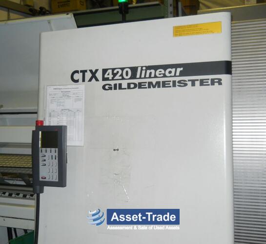 DMG GILDEMEISTER CTX 420 V6 - Linear guideways, axis drives and travel envelope