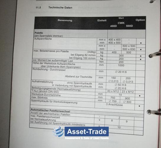 Подержанный STARRAG HECKERT FCWK 400D Dynamic с 6-кратным бассейном поддонов | Asset-Trade