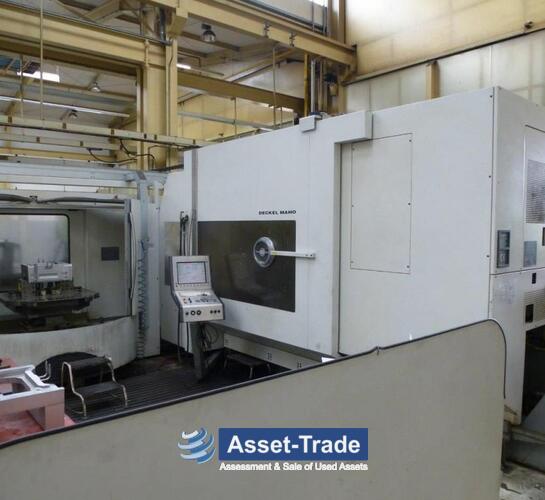 DMG DECKEL DMC 125U LS-5 - Arbeitsraum, Spindel (10000 U/min) und Maschinentisch