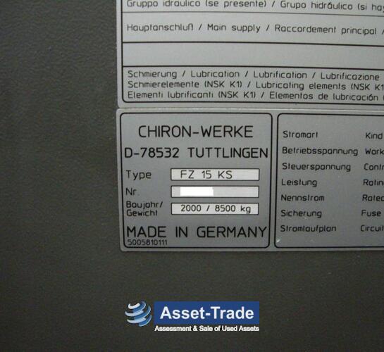 CHIRON  FZ 15K S - Peripherie, Zubehör und Späneförderer (Ansicht 12)
