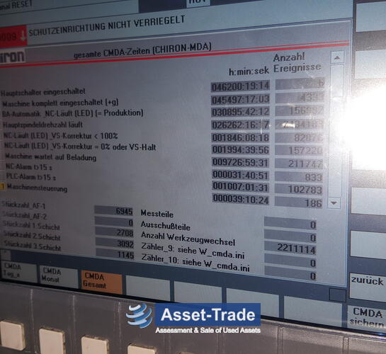 सेकंड हैंड CHIRON मिल खरीदें 800 5-एक्सिस मिलिंग सेंटर | Asset-Trade