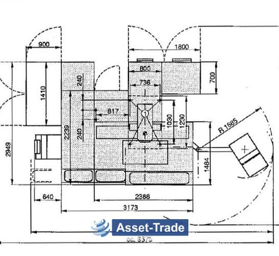 Used Deckel FP 5 CC/ T - 007 Dimentions | Asset-Trade