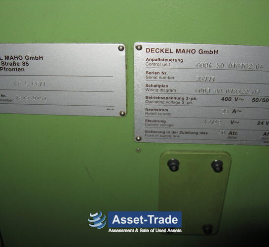 Acheter Deckel FP 5 CC / T - 007 5 axes d'occasion | Asset-Trade