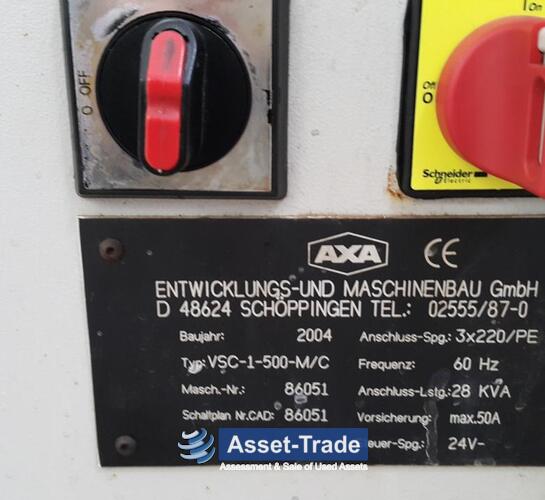 Used AXA VSC-1-500-M/C CNC milling machine | Asset-Trade