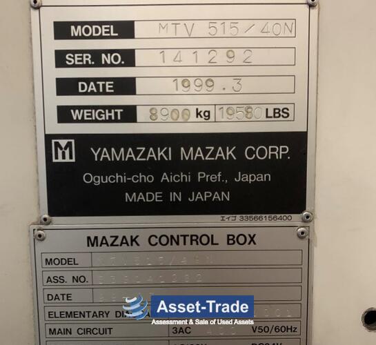 Mazak Kup używany MTV 515 / 40N w niskich cenach | Asset-Trade