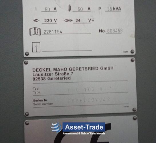 Second hand DMG MORI DMC 103V for Sale | Asset-Trade