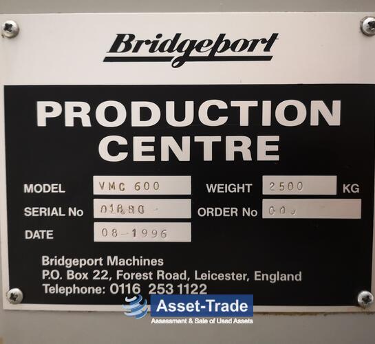 Second hand Bridgeport VMC 600 with heidenhain for sale cheap | Asset-Trad