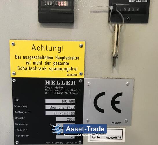 Preiswerte Heller MC 600 4-Achsen mit 6xPaletten aus zweiter Hand | Asset-