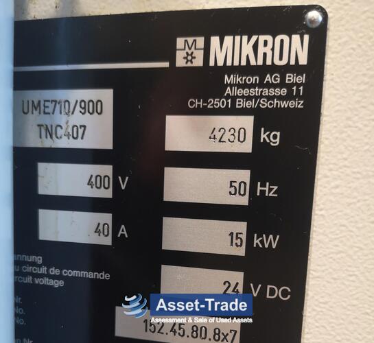 Second hand MIKRON VME 710 /900 Milling machine for sale cheap | Asset-Tra
