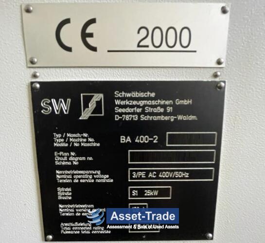 Second Hand SW BA-400-2 CNC 4-Axis horizontal Machine Centre for Sale | Asset-Trade