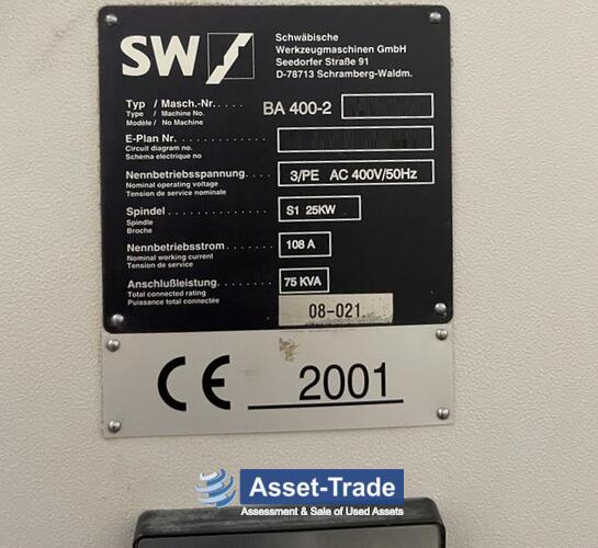 Preiswerte SW BA 400-2 CNC 5-Achsen Doppelspindel h. BAZ günstig kaufen | Asset-Trade