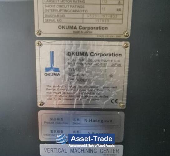 Second Hand OKUMA MU-400-V-II VMC for sale | Asset-Trade