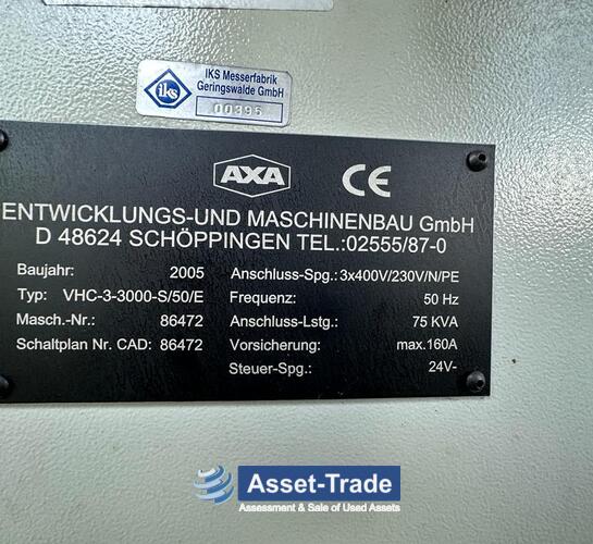 Segunda Mano AXA VHC-3-3000-S-50/E - 5 Axis - Centro de mecanizado de columna móvil | Asset-Trade