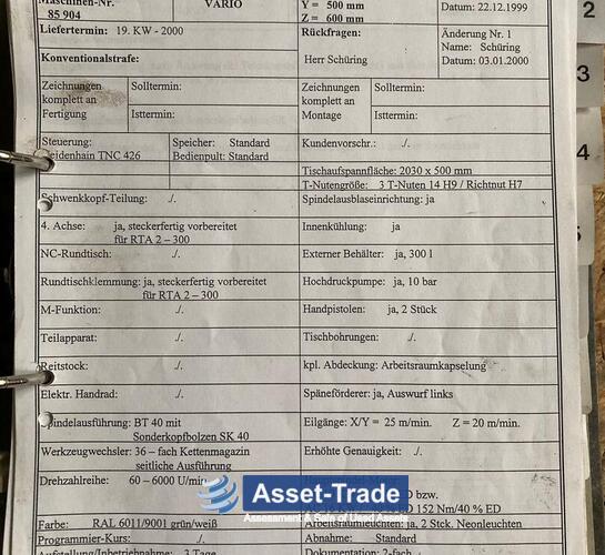 Peu coûteux AXA Acheter Centre d'usinage Vario 4 & 3 axes | Asset-Trade