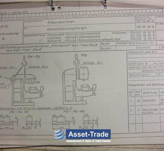 Консольный вертикально-фрезерный станок WMW HECKERT FFS 400 б / у | Asset-Trade