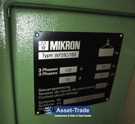 Использованные MIKRON WF 51 C / 150 - Фрезерный станок - Универсальный | Asset-Trade