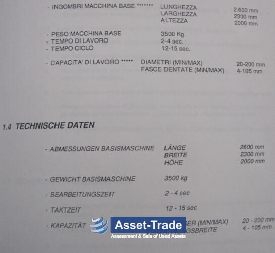 SAMPUTENSILI SU SML F.1S.4TA - Gratowanie kół zębatych | Asset-Trade