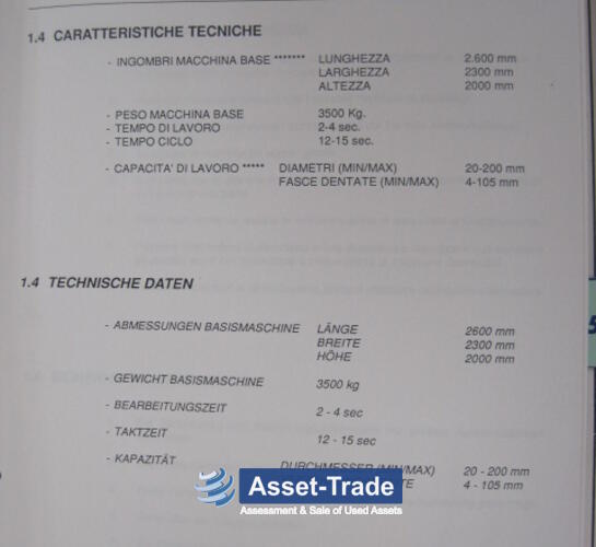 SAMPUTENSILI SU SML F.1S.4TA - Gratowanie kół zębatych | Asset-Trade