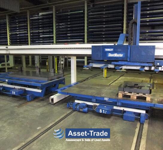 TRUMPF Trumatic 6000 L +  FMC - Laserschneidbereich, Schneidkopf und Werkstückauflage