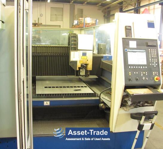 TRUMPF Trumatic L 3050 - Laser cutting area, cutting head and sheet support