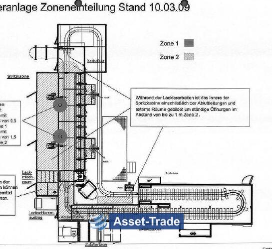 Used MONTA - LS072.2K Plastik Painting line for Sale | Asset-Trade