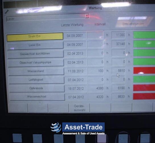 TRUMPF TruLaser 5030 Classic - Laserschneidbereich, Schneidkopf und Werkstückauflage
