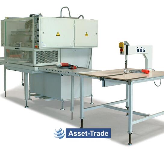 Gebrauchte ILLIG Skinpackmaschine SK 100c mit Schneidetisch SG 500 | Asset-Trade