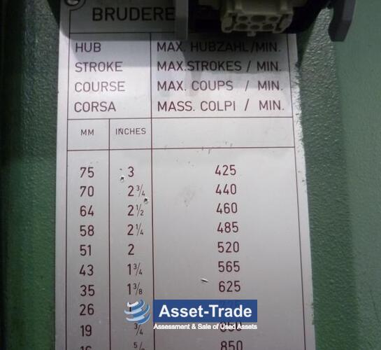 BRUDERER - BSTA 110H d'occasion avec BBV 205/120 | Asset-Trade