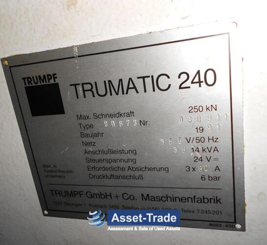 TRUMPF Trumatic Laserpress 240 avec laser