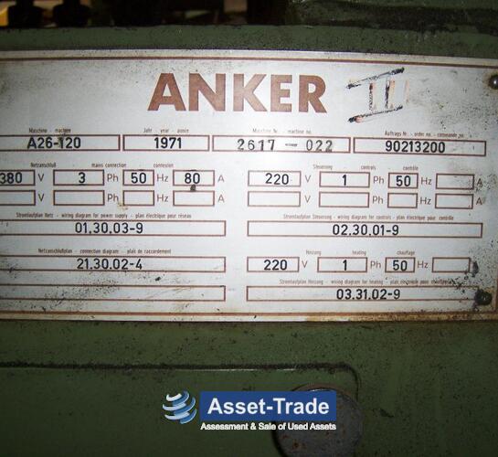 प्रयुक्त ANKERWERK - 26-120 इंजेक्शन मोल्डिंग मशीन खरीदें | Asset-Trade