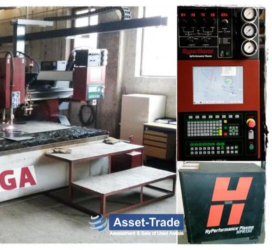 Usato HYPERTERM Macchina da taglio al plasma CNC HPR 130 + Oxy-Fuel Cut Harris 4 x 8 m