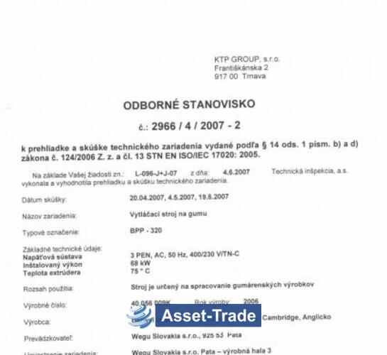 second Hand BARWELL BPP 320 - Gear Pump Preformer with Extruder | Asset-Trade