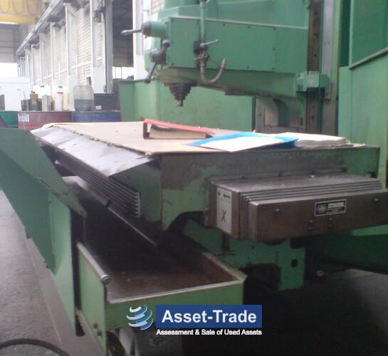HELLER PFV 12-1400 + 2000G - Working envelope, spindle and machine table