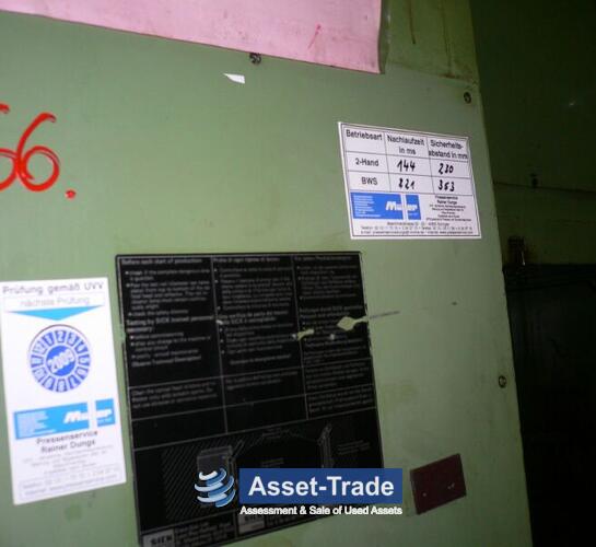 LAUFFER 160 T - Working envelope, spindle and machine table