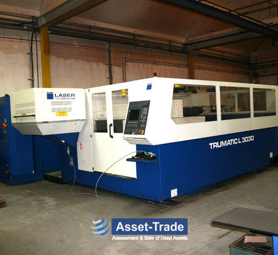 Used TRUMPF TruLaser 3030 with Liftmaster - Front view and machine overview