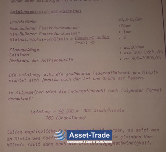 Gebrauchte WAFIOS FM 8 Federwindemaschinen | Asset-Trade