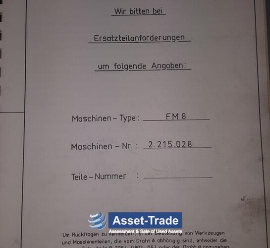 Gebrauchte WAFIOS FM 8 Federwindemaschinen | Asset-Trade