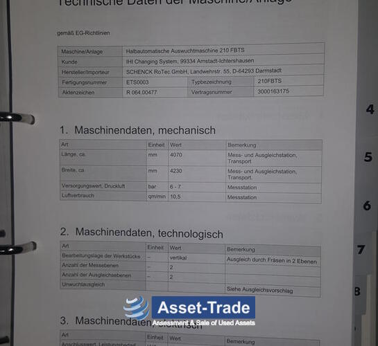 Equilibratrice SCHENK 210 MBRS usata | Asset-Trade