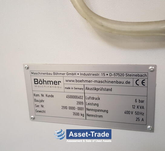 Second hand BÖHMER Acoustic Turbo-Control Balancing Machine | Asset-Trade